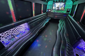 North Miami Limo Bus Interior