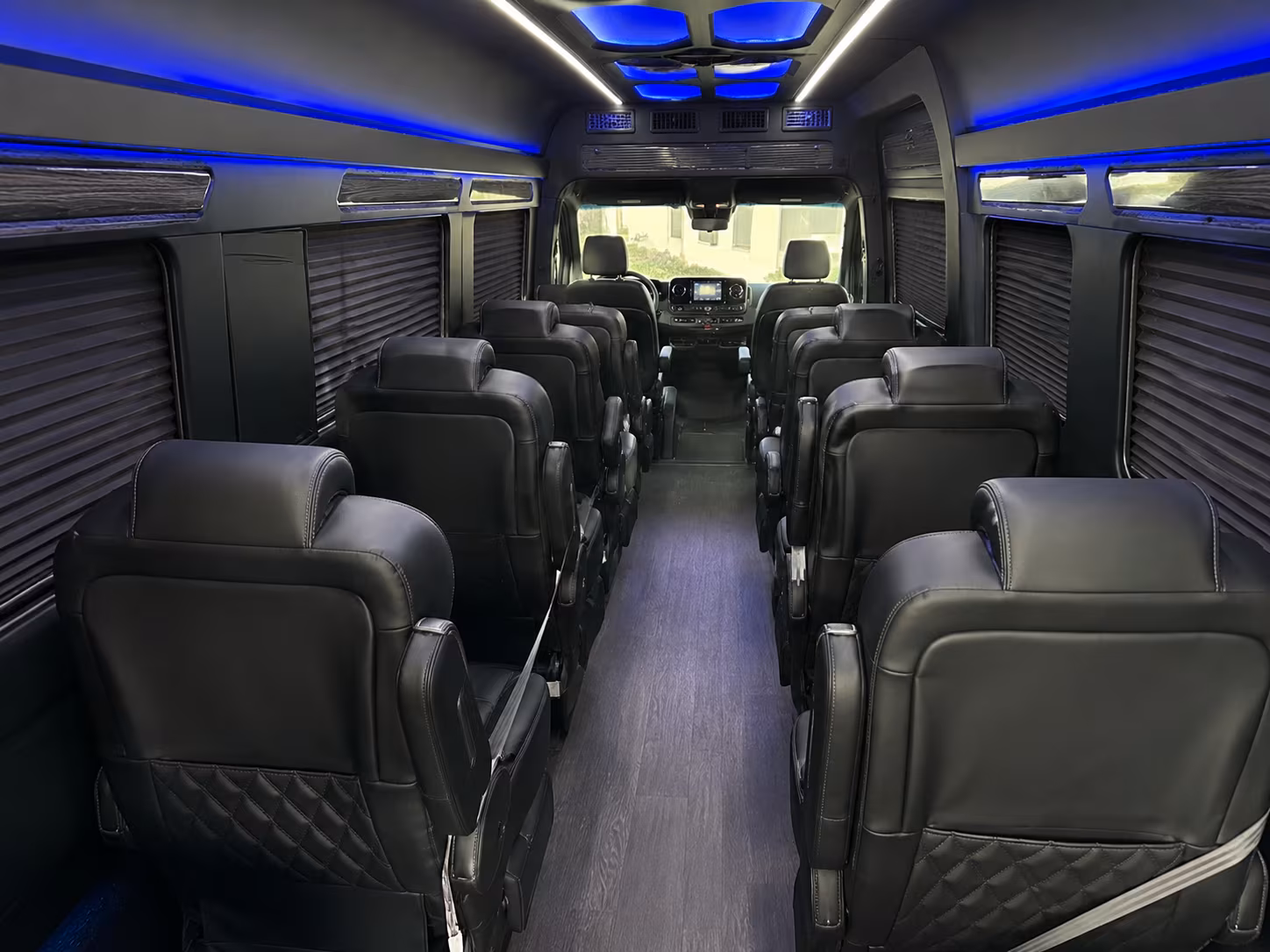sprinter van with driver inside